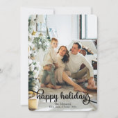 ハッピーホリデーズフォトクリスマスホリデーカード シーズンカード (正面)