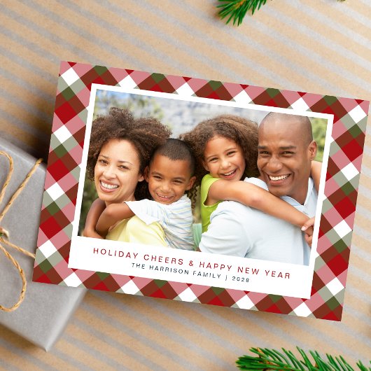 ハッピーホリデーズフォトクリスマス シーズンカード