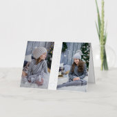 ハッピーホリデーズフォトクリスマス 箔シーズンカード (正面)