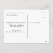 ハッピーホリデーズフォトクリス企業のマス シーズンポストカード (裏面)