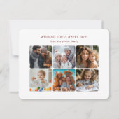 ハッピーホリデーズフォトコラージュクリスマス シーズンカード (正面)