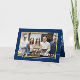 ハッピーホリデーズフォトビジネスホリデーカード シーズンカード