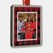 ハッピーホリデーズフォトプレイドクリスマス メタルオーナメント (右)