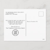 ハッピーホリデーズフォトロゴクリス企業のマス シーズンポストカード (裏面)