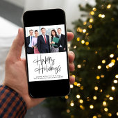 ハッピーホリデーズフォトロ企業のゴクリスマスカード