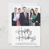 ハッピーホリデーズフォトロ企業のゴクリスマスカード (正面)