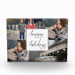ハッピーホリデーズフォーフォトコラージュ フォトブロック