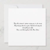 ハッピーホリデーズフラットカード (裏面)