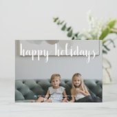 ハッピーホリデーズフルフォトスクリプモダント シーズンカード (スタンド正面)