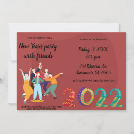 ハッピーホリデーズフレンズ招待状 招待状