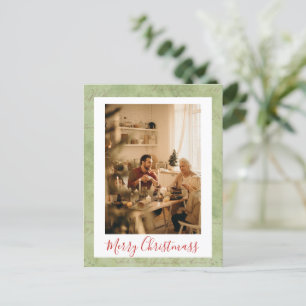 ハッピーホリデーズフレーム写真メリークリスマス ポストカード
