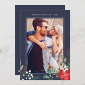 ハッピーホリデーズフローラ |フォトホリデーカード シーズンカード (正面/裏面)