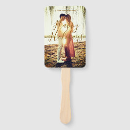 ハッピーホリデーズブラウン追加カップル写真名日付mo ハンドファン