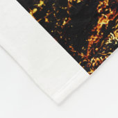 ハッピーホリデーズブラウン追加カップル写真名日付mo フリースブランケット (角)