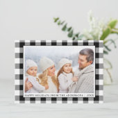 ハッピーホリデーズブラックアンドホワイトバッファロープレイド シーズンカード (スタンド正面)