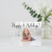 ハッピーホリデーズブラックスクリプト – ポストカード (スタンド正面)