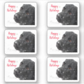 ハッピーホリデーズブラックラボ シール (正面)