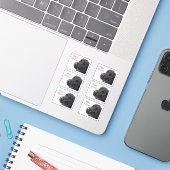 ハッピーホリデーズブラックラボ シール (ノートパソコンとiPhone)