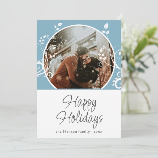 ハッピーホリデーズブルーフォージファミリーフォト シーズンカード (スタンド正面)