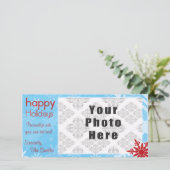 ハッピーホリデーズブルー/レッドスノーフレークテーマ シーズンカード (スタンド正面)