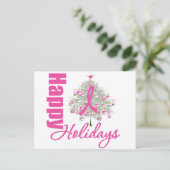 ハッピーホリデーズブレストガネピンクリボン シーズンポストカード (スタンド正面)