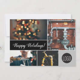 ハッピーホリデーズプラムバービジネスロゴの写真 シーズンカード