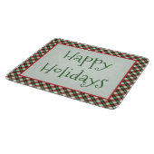 ハッピーホリデーズプレイドカントリー カッティングボード (角)