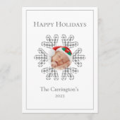 ハッピーホリデーズプレイドスノーフレーク写真シーズン (正面)