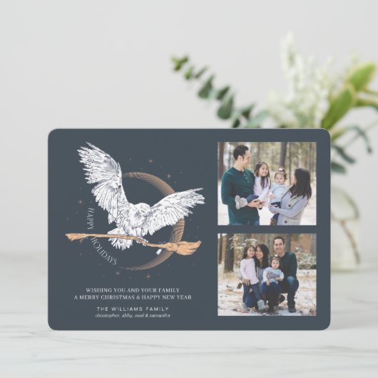 ハッピーホリデーズヘドウィッグ配信 |家族の写真カード 招待状 (スタンド正面)