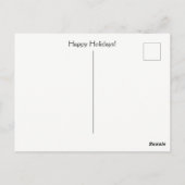 ハッピーホリデーズベアーアンドサンタ ポストカード (裏面)