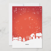 ハッピーホリデーズベアークリスマスフォトタイポグラフィ シーズンカード (裏面)