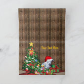 ハッピーホリデーズベビーヤギストッキング シーズンカード (内部)