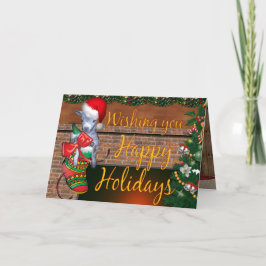 ハッピーホリデーズベビーヤギ シーズンカード