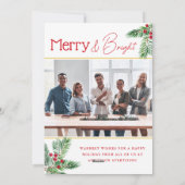 ハッピーホリデーズベリーブランチ写真事業 シーズンカード (裏面)