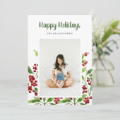 ハッピーホリデーズベリーボタニカルフォト シーズンカード (スタンド正面)