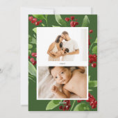 ハッピーホリデーズベリーボタニカルフォト シーズンカード (裏面)