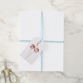 ハッピーホリデーズベリーレッドホリデイオーナメント ギフトタグ (より糸付き)