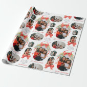 ハッピーホリデーズベルが水彩写真を弓 ラッピングペーパー (アンロールド)