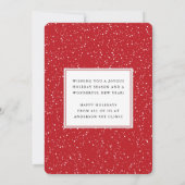 ハッピーホリデーズペットビジネスフォトホリデーカード シーズンカード (裏面)