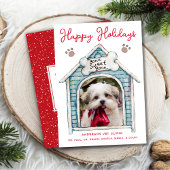 ハッピーホリデーズペットビジネスフォトホリデーカード シーズンカード