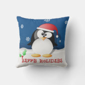 ハッピーホリデーズペンギン クッション (裏面)