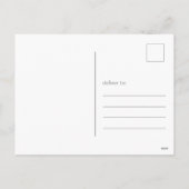 ハッピーホリデーズホットピンククリスマスツリー シーズンポストカード (裏面)