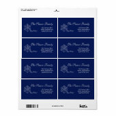 ハッピーホリデーズホリデイ住所 シール (フルシート)