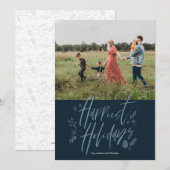 ハッピーホリデーズホリデーフォトカード シーズンカード (正面/裏面)