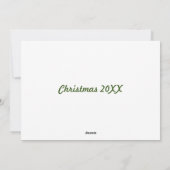 ハッピーホリデーズホリーフォトクリスマスカード シーズンカード (裏面)