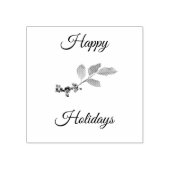 ハッピーホリデーズホリーベリー ラバースタンプ (インプリント)