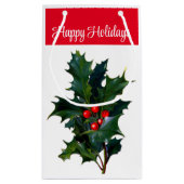 ハッピーホリデーズホリー抱き枕 スモールペーパーバッグ (裏面)