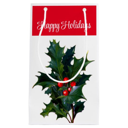 ハッピーホリデーズホリー抱き枕 スモールペーパーバッグ (正面)