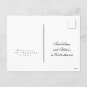 ハッピーホリデーズホワイトダイヤモンド金ゴールドスクリプトシック シーズンポストカード (裏面)