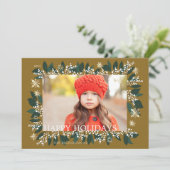 ハッピーホリデーズホワイトベリーズリーフ雪の結晶 シーズンカード (スタンド正面)